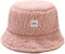 JFAN Fischerhut Unisex Lächelndes Gesicht Damen Unisex Winter Warm Plüsch Eimer Hut Draussen Rosa One Size