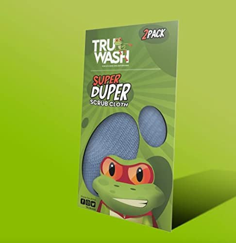 Garden Magic TruWash Super Duper Scheuertuch (2 Stück), Allzweck, weiche und dennoch starke Tücher für Küche oder Bad