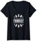 Forrest Gump-Lauf Forrest-Laufkreis T-Shirt mit V-Ausschnitt