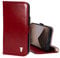 TORRO Leather Case Compatible with iPhone 14 Pro Max – Genuine Leather Wallet Case/Cover with Card Holder and Stand Function (Red)