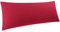PiccoCasa Seitenschläferkissen Bezug Kissenhülle 100% Mikrofaser mit Reissverschluss 50x160 cm Kissenbezug langes Kissen Schwangerschaftskissenbezug Stillkissenbezug Weinrot
