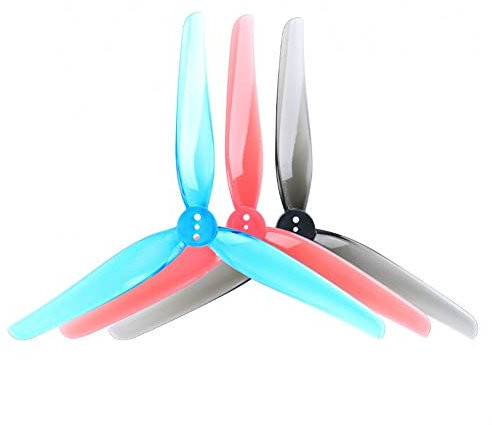 Zubehör für Drohnen For iFlight Nazgul 5030 8PCS / 4CW 4CCW Tri-Blade Prop 5 Zoll Langlebiger 3-Blatt-Propeller 1,5 mm Mittelloch for FPV Racing Drone Motor austauschbar ( Color : 4CW 4CCW GRAY )