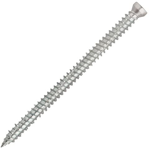 SCELL-IT, Vis béton R à fixation directe 7.5x92 mm Tête réduite TX30, Boîte de 100, Fixation directe dans le matériau support, Montage traversant sans tension grâce à son filetage