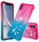 QIWEIQING Compatible for Glitter Liquid Case for iPhone XS Max, Sparkle Sequin Floating Quicksand Solid Love TPU Shockproof Protective Cover for iPhone XS Max.Pink Blue YBJ