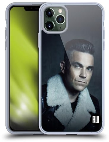 Head Case Designs Officially Licensed Robbie Williams Leather Jacket Calendar Gel Case [Military Grade Protection] Compatible with Apple iPhone 11 Pro Max and Compatible with MagSafe