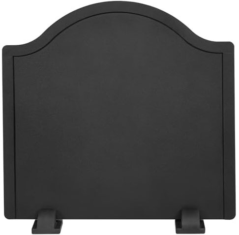 Kaminrückwände für Kamin - Eisenkamin mit Füßen, Kaminwärmereflektor, Kaminrückplatten, hitzebeständiges Material mit minimalistischer Optik für Wandschutz (41,9 cm)