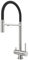 XJTNLB Grifos Cocina Fregadero con Osmosis Extraibles Cepillado Grifo Abatible Cocina con Dos Asas Griferia Tres Vias Cocina para Osmosis Grifo Cocina Flexible