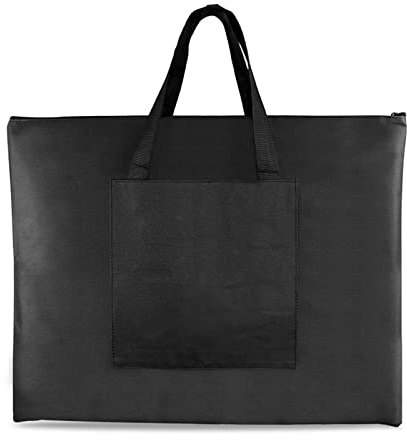 LEADSDGE Sac de transport pour artiste - Sac à dessin - Sac étanche pour planche à dessin, Noir