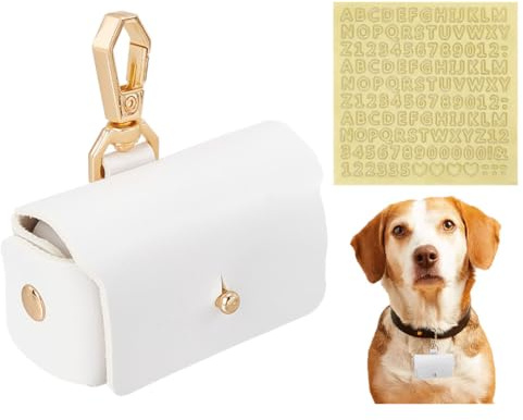 FINGERINSPIRE Ringkissen Kunstleder Weiße Aufbewahrungsbox Für Hochzeit | Ringkissen Für Hundehalsband, Kunstleder Ehering Kissenbox, Weiße Aufbewahrungsbox, Für Eheringe, Für Verlobung Hochzeit