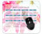 YENDOSTEEN 2025 Mouse pad CalendarBee Flower Pollen PinkMouse Mat for Office Computers Laptop Men Women