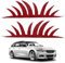 SUPERFINDINGS 2 STK Auto Scheinwerfer Wimpern Aufkleber Rote Diamant Falsche Niedliche Strass Wimpern Aufkleber Auto Aufkleber Scheinwerfer Aufkleber Wimpern Aufkleber Funkelnde Diamanten