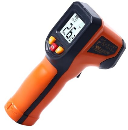 Nichtkontakt Digital Infrarot Thermometer 50 ~ 600 ℃ mit Datenspeicherung Hintergrundbeleuchtung ABS für Warmwasserleitungen