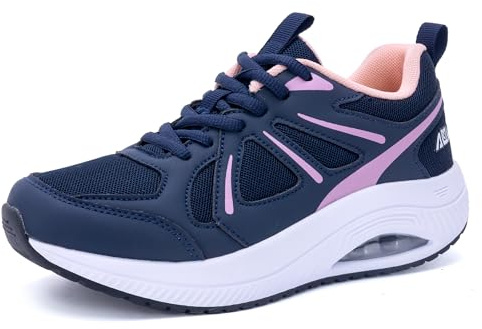 GANNOU Plantarfasziitis Schuhe Damen Orthopädische Fersensporn Laufschuhe | Orthopedic Shoes, Walkingschuhe mit Dämpfung, Leicht Turnschuhe, Sportschuhe, Bequem Abrollschuhe