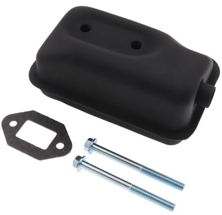 MEUIXT Performance-Auspuffschalldämpfer-Sets, kompatibel mit 2-Takt 47ccm 49ccm Mini Pocket Bike Scooter