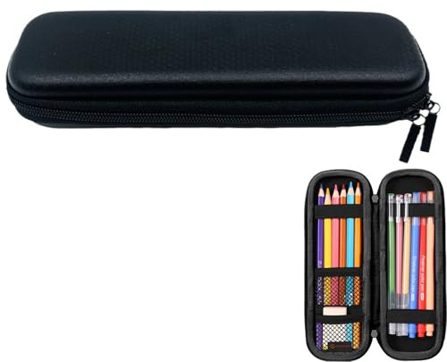 Wxinsheng EVA Custodia Rigida per Matite e Penne,20x6x3 cm Custodia per Penna Multifunzionale,Antiurto Custodia per Penne,Astuccio per Matite con Cerniera,per Studenti e Professionisti