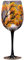 klxgMM Copa de vino 460 ml de copa de vino pintada de otoño hojas de gafas de fantasía personalizadas regalo de vidrio decorativo para cumpleaños bodas día de San Valentín lindo