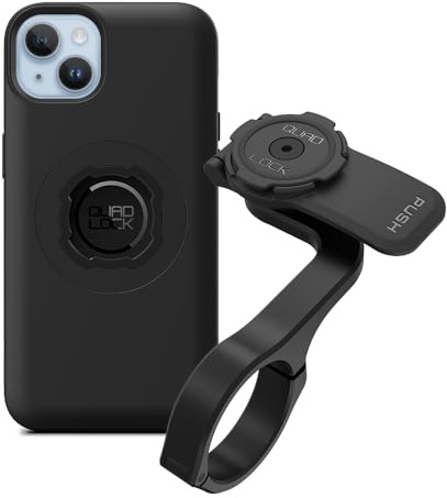 QUAD LOCK Out Front PRO Fahrradlenker-Handyhalterung (V2) mit MAG Handyhülle für iPhone 14 Plus