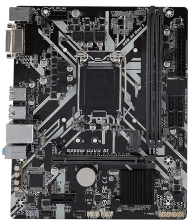 Tangxi Prime B365M A LGA 1151 Admite Procesador de 9.a y 8.a Generación con Encabezado Aura Sync RGB, DDR4 2666MHz, Soporte M.2, HDMI, Placa Base SATA 6Gbps MATX