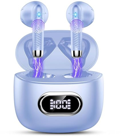 Renimer Auriculares Inalámbricos Bluetooth 5.4 con App,42H,HiFi Estéreo | Auriculares Bluetooth con 4 ENC, Nueva Cascos Inalambricos Bluetooth con Reducción de Ruido, IP7 Impermeable Audifonos