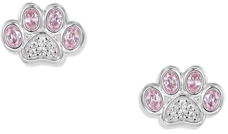 Seinerzeit FLORA & FAUNA Pink Paw Pfoten Ohrringe