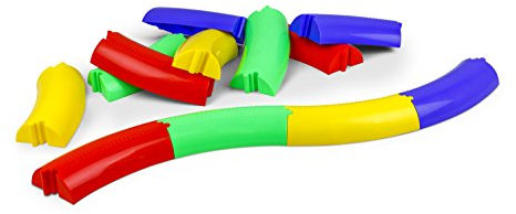 Vinex - Bunte Balanciermauer - Verbessert Gleichgewicht & Körperkontrolle - 12-Teilig - Balancierbalken für Kinder - Indoor & Outdoor - Balanciersteine zum Zusammenstecken