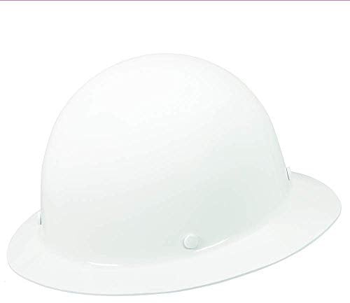 MSA Safety 454665 Skullgard Vollrand Schutzkappe mit Staz-On Federung, weiß, Standard