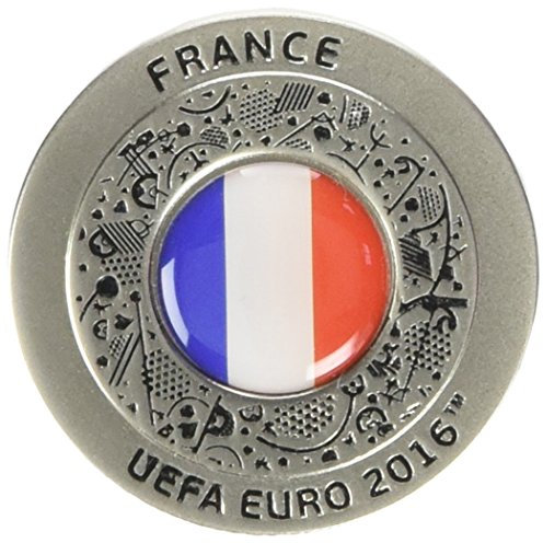 UEFA EURO 2016 - Broches Francaise Drapeau Rond - Argent