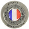 UEFA EURO 2016 - Broches Francaise Drapeau Rond - Argent