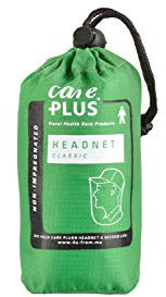 Care Plus Moustiquaire de Tête Non-Imprégnée, 1 Personne, Voyage, Randonnée et Camping, Efficace Contre les Moucherons, HeadNet Classic, Verte