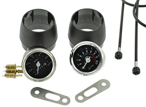 Set Tacho Drehzahlmesser Hüllen Halterung passend für Simson S50 S51 6V