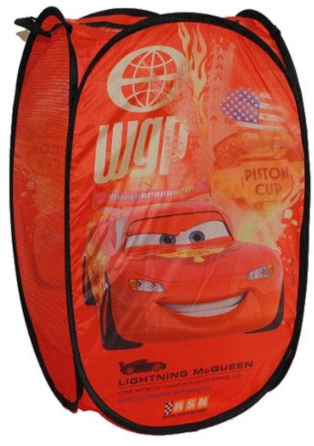 alles-meine.de GmbH Aufbewahrungsbox Cars Stoff mit Henkel für Kinder Auto Lightning Queen Junge Kiste Box Nylon