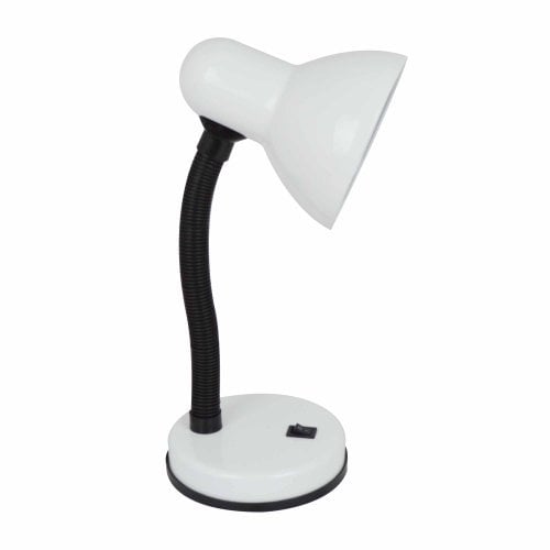 Status Palma Desk Lamp | Flexible Desk Light | White Desk Lamp | Study, Office, Bedroom | SBDL2028ESW16