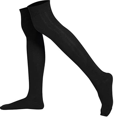 Mysocks Over the Knee Socks for Women and Men - Combed Cotton Seamless Toe Unisex Long Socks - Breathable Colorful High Socks