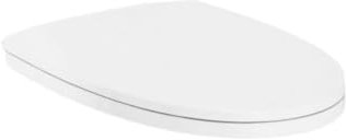 Gala Jazz- Asiento Fijo con Bisagras Cromadas, Incluye Kit de Fijación y Bisagras de Acero Inoxidable, Color Blanco, 47.4 x 37.9 x 6.4 cm – Modelo G5123401