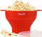 iheyfill fabricante de palomitas de maíz,Cuenco plegable de silicona, con tapa y asas cómodas y resistentes, Recipiente para hacer palomitas de maíz en el microondas