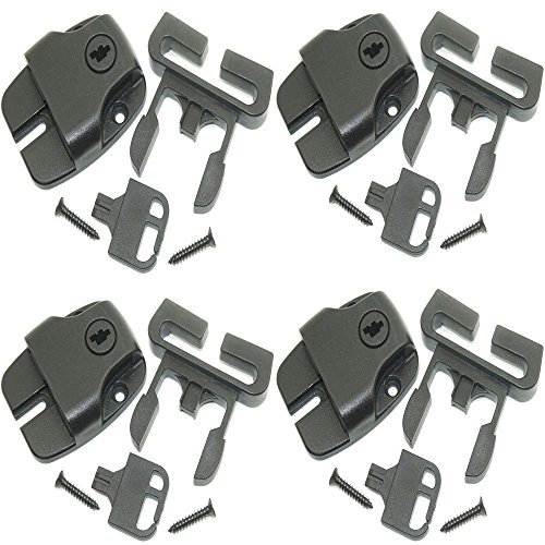 Spa Whirlpool (4 Stück) sind Verriegelung zu ersetzen Broken Verriegelung Reparatur Kit Clip Lock mit Schlüssel und Hardware/ACW Riegel Strap Repair Kit Set Clip Video