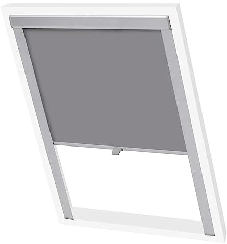 vidaXL Tenda a Rullo Oscurante Grigia MK04 Tapparella Tendaggio Avvolgibile