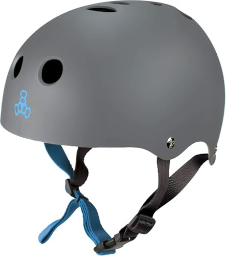 Triple Eight Sweatsaver Halo Water Helmet for Wakeboarding and Waterskiing Wasserski Helm, Karbongummi, L