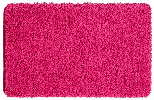 PANA Tapis de Bain Moelleux et Douillet (50 x 80 cm) • Tapis de Bain en Microfibre Souple - antidérapant & Lavable • Tapis de Douche (Pink)