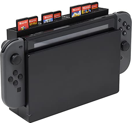 FYOUNG Game Card Holder Compatible with Nintendo Switch / Switch OLED Dock, 28 Slots Game Card Display Clip Switch Cartridge Storage Case