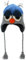 LOUDelephant Wolle Tier-Hut - Blaue Eule, One Size