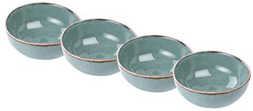 BUTLERS 4er Set Dipschalen 200ml Porzellan -FINCA- Obst- Müslischüssel in Boho Vintage Landhaus Stil | kleine Schale ideal für Fingerfood, Tapas, Snacks, Yoghurt | Spülmaschinen- und mikrowellenfest