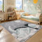 SIMPEX KinderTeppich, Dinosaurier Design, Blau, 120 x 170 cm, Teppich für Kinder