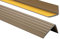 PVC Treppenkantenprofil Selbstklebend Winkelprofil Anti-Rutsch Treppenkante 41x25mm 2m, Messing