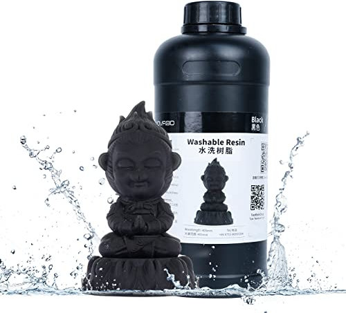 NOVA3D UV Resin Wasser waschbar 405nm 3D Harz für LCD/SLA Drucker 500g, Schwarz
