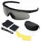 Lunettes tactiques d'extérieur avec 3 verres interchangeables, lunettes de tir haute résistance aux chocs, lunettes de sécurité unisexes – Lunettes de soleil anti-buée UV400 pour la chasse, le