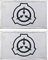SCP Containment Procedures Foundation Secure Contain Protect Tactical Hook Patch Badges Emblem Applique Hook Patches für Kleidung Rucksack Zubehör (c)