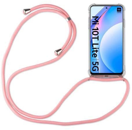 betterfon Hülle Kompatibel mit Xiaomi Redmi Note 10 4G | Handykette Smartphone Halskette Hülle mit Band | Handyhülle mit Kordel zum Umhängen Kompatibel für Redmi Note 10 4G | Rosa