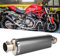 Tubo del Silenziatore di Scarico, Punta del Silenziatore, Tubo di Scarico Universale per Scooter Moto 51 Mm/2 Pollici Texture in Fibra di Carbonio Adatta per R3 R6 R15
