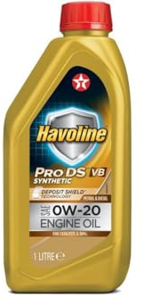 TEXACO Motoröl 0W-20 Havoline Motor Öl ACEA C5 API SN Plus ProDS VB 1L Kompatibel mit VW Golf 7 Schrägheck 5G1, BQ1, BE1, BE2 Polo Schrägheck 6R1, 6C1 Passat Variant 3G5, CB5, AUDI, SKODA